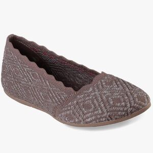 Skechers Cleo - Honeycomb Air-Cooled Memory Foam Flats Mocha Size 7.5